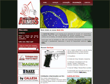 Tablet Screenshot of centraldasarmas.com.br